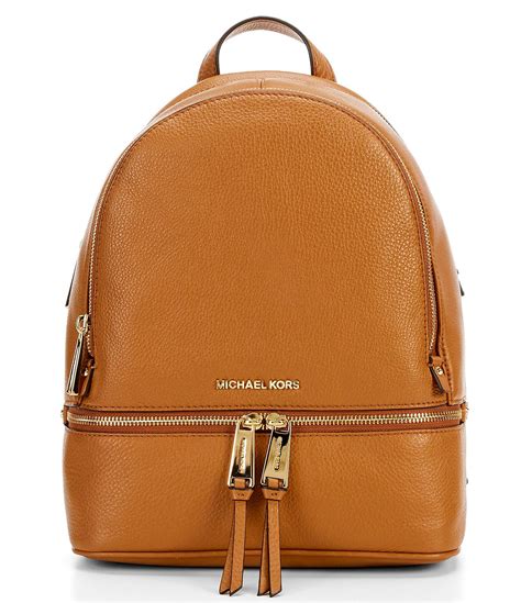 michael kors rhea zip medium leather backpack|Michael Kors rhea medium backpack.